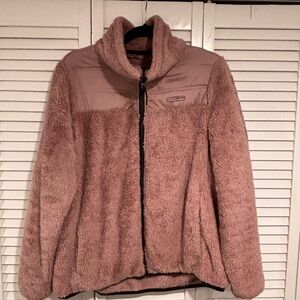 Lucky Brand Plush Pink Teddy Jacket